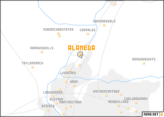 map of Alameda