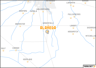 map of Alameda