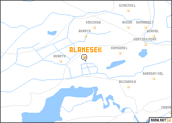 map of Alamesek