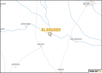 map of Ālamgaon