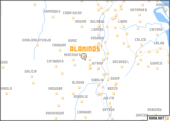 map of Alaminos