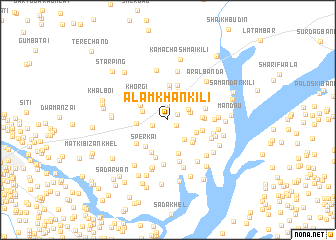 map of Ālam Khān Kili
