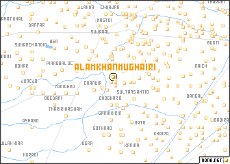 map of Alam Khān Mughaīri