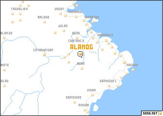 map of Alamog