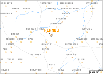 map of Alamou