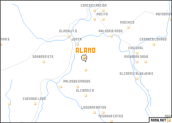 map of Álamo