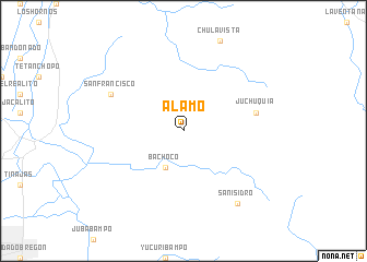 map of Álamo