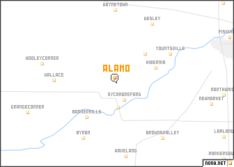 map of Alamo