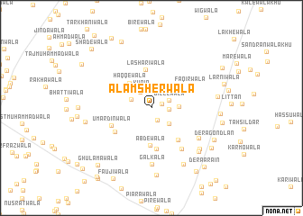 map of Ālam Sherwāla