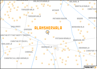 map of Ālamsherwāla