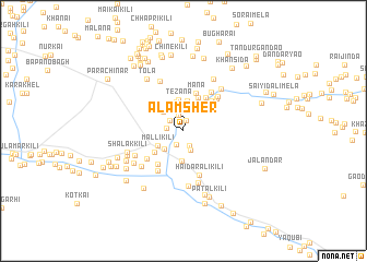 map of Ālam Sher