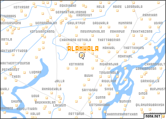 map of Ālamwāla