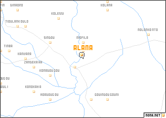 map of Alana