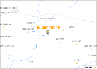 map of Alan-Bekser