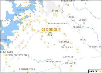 map of Alandale