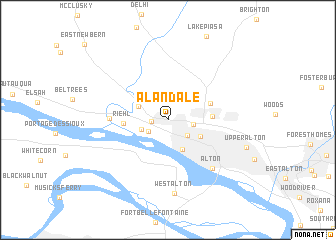 map of Alandale