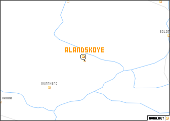 map of Alandskoye