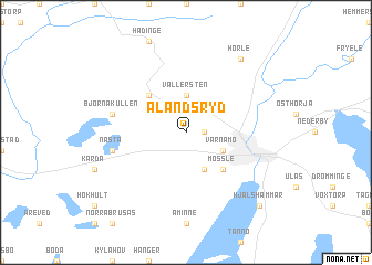 map of Alandsryd