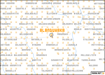 map of Alanduwaka