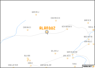 map of Alandüz