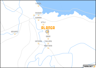 map of Alanga