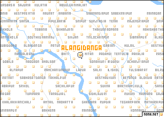 map of Ālangidānga