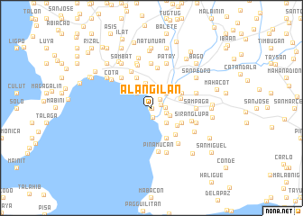 map of Alañgilan