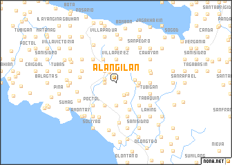 map of Alangilan