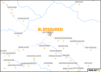 map of Alangouassi