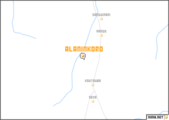 map of Alaninkoro