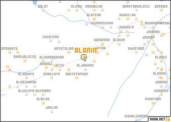 map of Al ‘Anīn