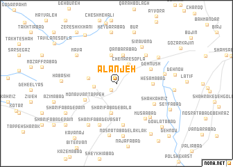 map of Alanjeh