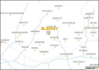 map of Alanköy