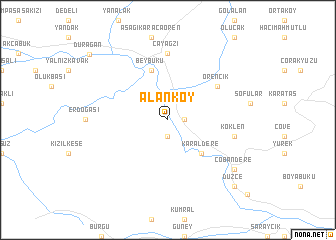 map of Alanköy