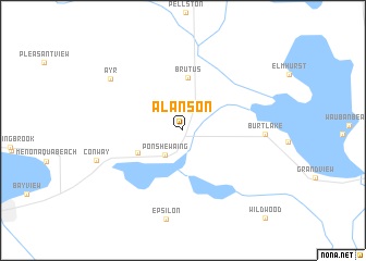 map of Alanson