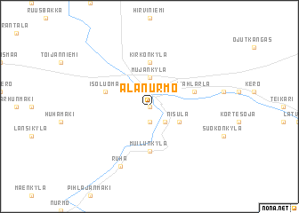 map of Alanurmo