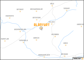 map of Alanyurt