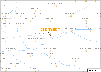 map of Alanyurt