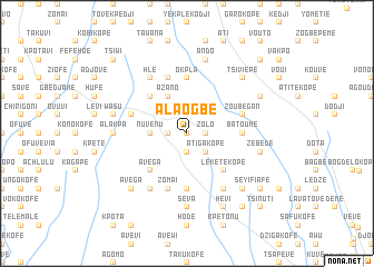 map of Alaogbé