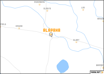 map of Alapaha
