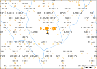 map of Alapako