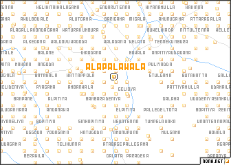 map of Alapalawala