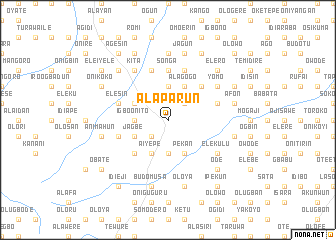 map of Alaparun