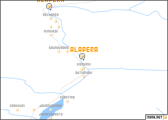 map of Alaperä