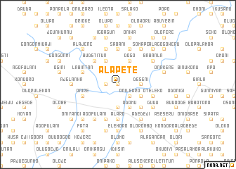 map of Alapete