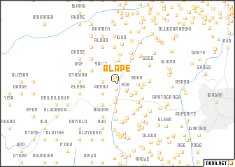 map of Alape