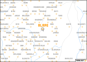 map of Alape