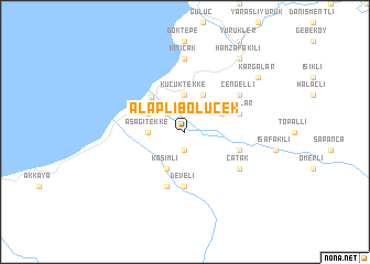 map of Alaplıbölücek