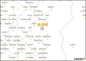 map of Alapo