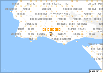 map of Alapraia